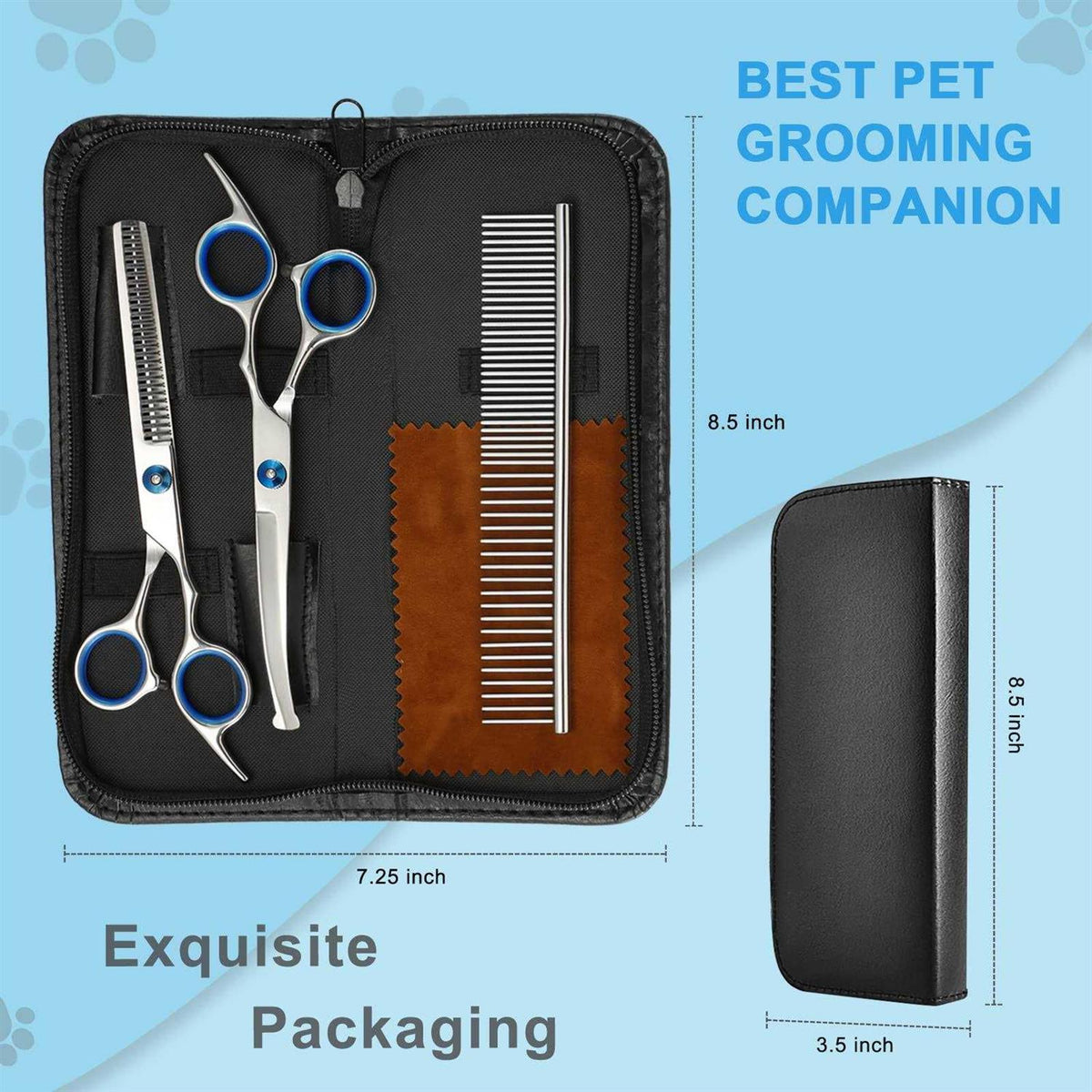 6 in 1 Dog Grooming Scissors Stainless Steel T6749