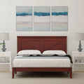 Solid Wood Platform Bed Queen Z645