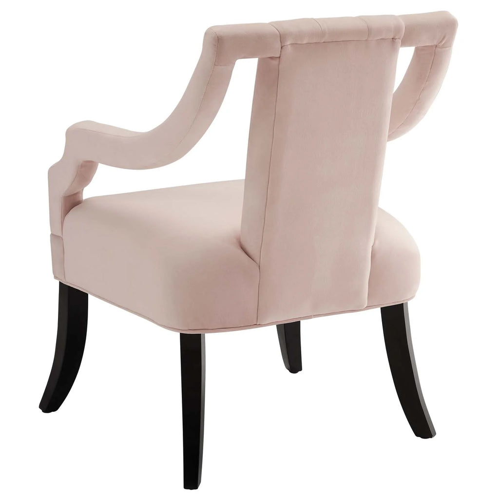 Pink Velvet Accent Side Chair O73903