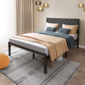Full Size Upholstered Platform Bed with Adjustable Headboard D660308