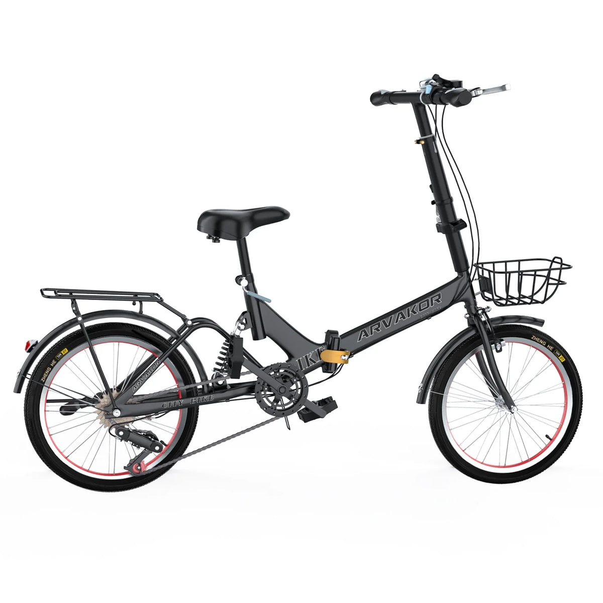 7 Speed Folding Bike with Carbon Steel Frame M30308