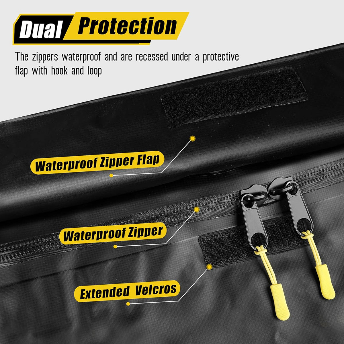 Extra-Wide 21 Cubic Feet Waterproof Rooftop Cargo Carrier Bag with 8 Reinforced Straps X144