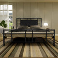 Full Size Gold Metal Platform Bed Frame U437