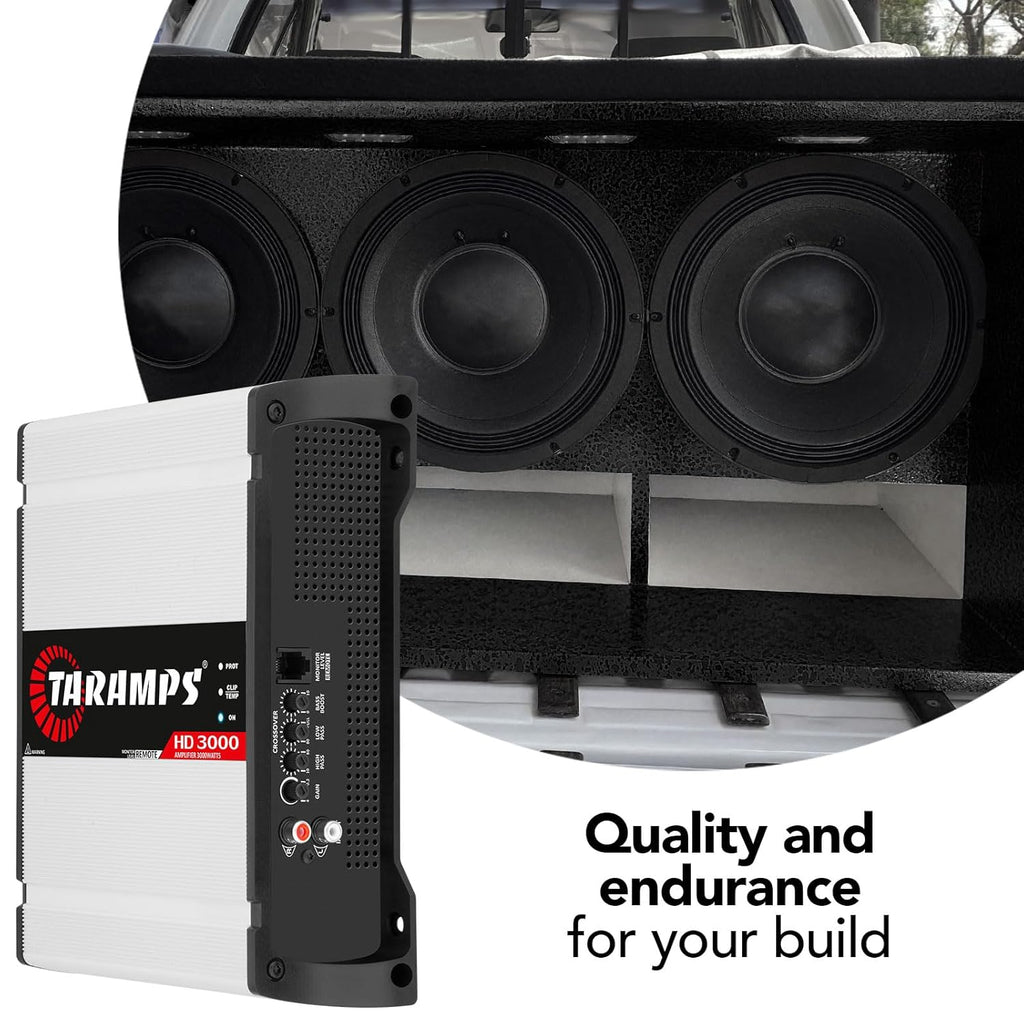 White 3000 Watts RMS 1 Channel Car Audio Amplifier F49507
