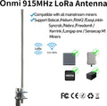 915MHZ LoRa Omni Outdoor Fiberglass Antenna 10dBi with RG142 Cable T991