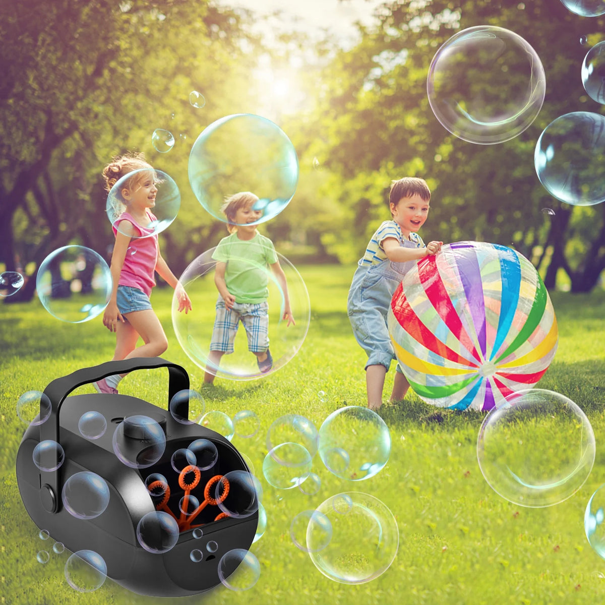 Portable Rechargeable Bubble Machine X374