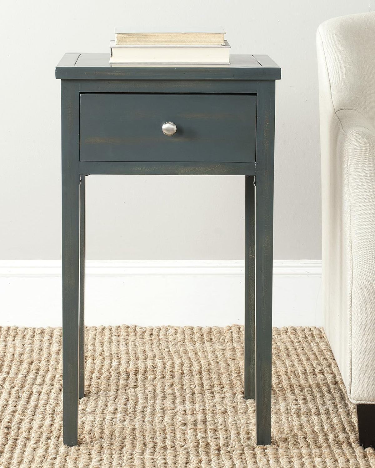 French Grey End Table O327130