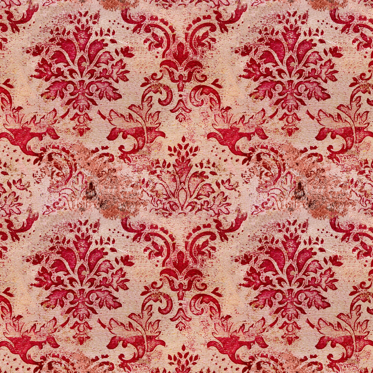 6 ft. Tall Aged Damask Canvas Room Divider W620