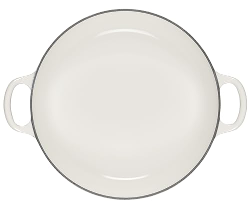 2.25qt White Enameled Cast Iron Braiser K75535