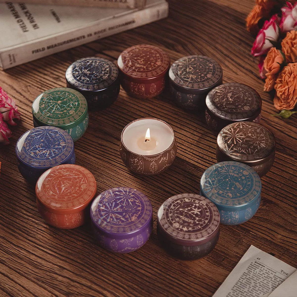 12 Pack Soy Scented Candles, 30 oz C10035