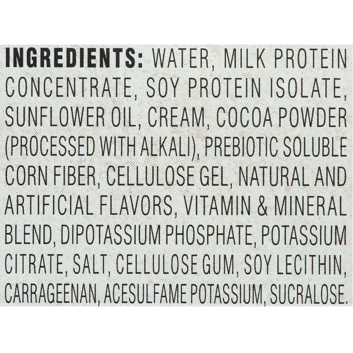 Milk Chocolate Protein Shake B9264
