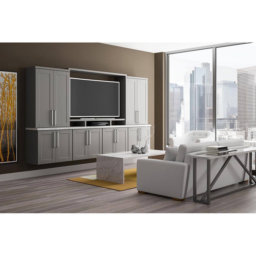 12x34.5x24 in. Base Kitchen Cabinet with Drawer Glides in Dove Gray H973