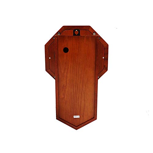 Light Oak Traditional Schoolhouse Wall Clock with Chime & Pendulum K10476