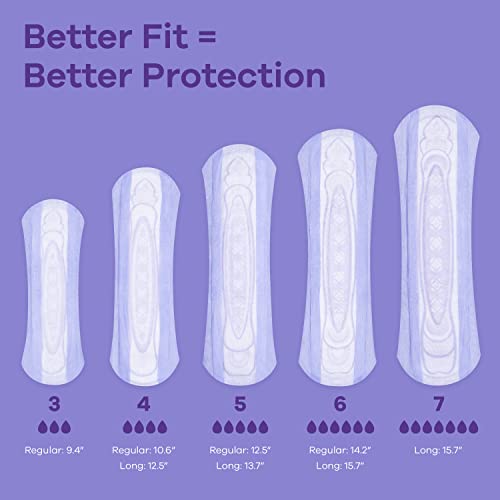 Adult Extra Heavy Long Incontinence Pads, 45 Count x 2 Packs (90 Count total) B832