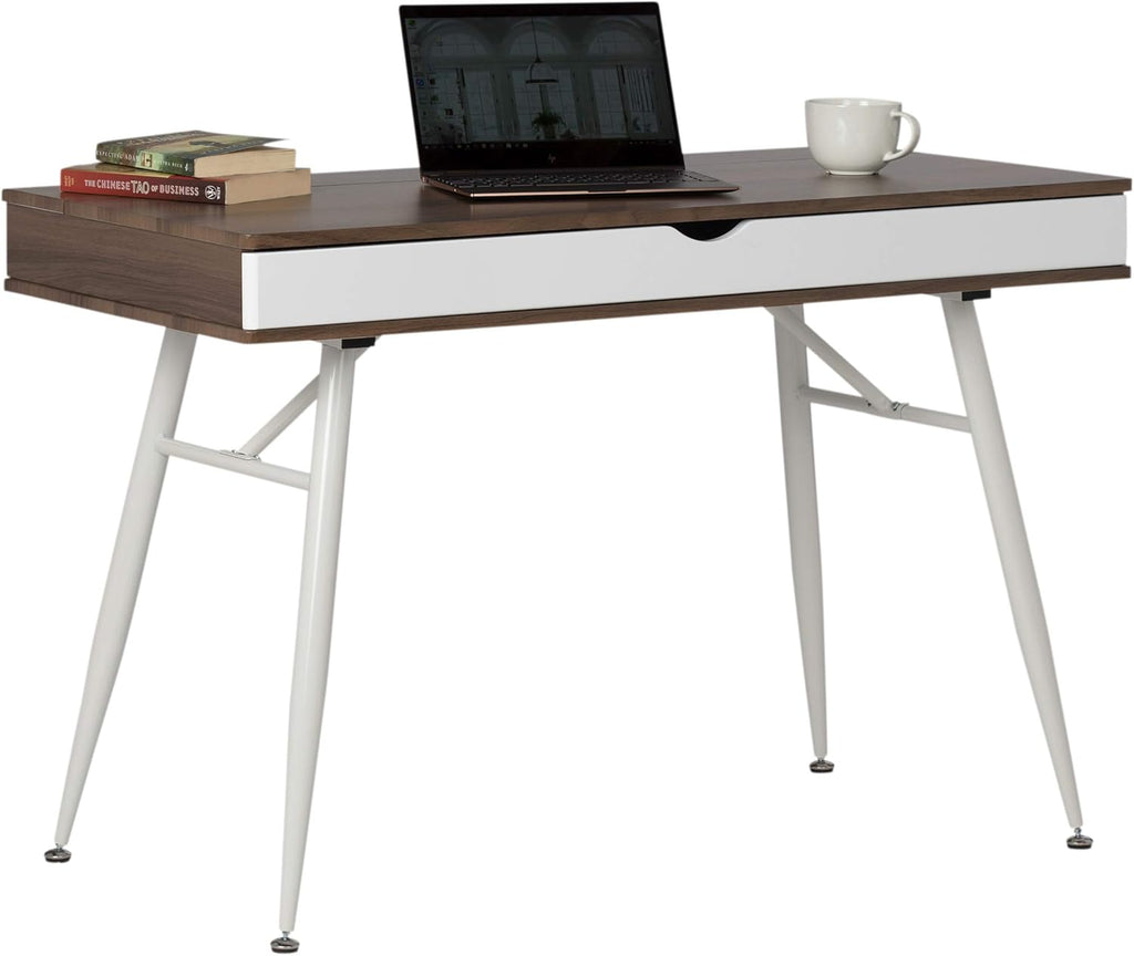 Black Graphite Ashwood Desk with Storage Compartments S59937
