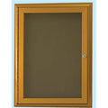 1-Door Water Fall Style Bulletin Board Antique Brass Gold S1487