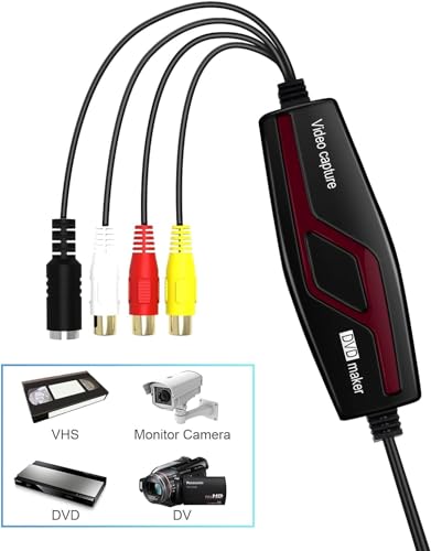 Video Capture Card, USB2.0 Video Capture Device, RCA to USB Converter B9932