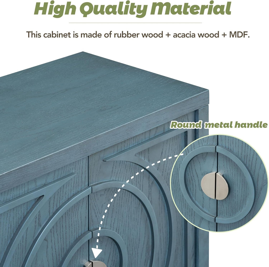 60" Storage Cabinet with Metal Handle W892975