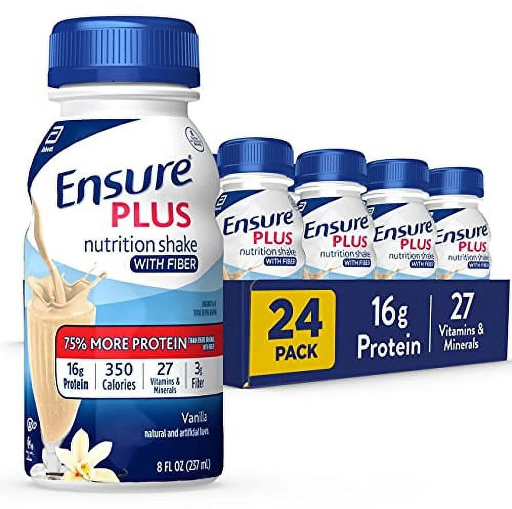 Vanilla Liquid Nutrition Shake, 16 Grams of Protein, 8 Fl Oz Bottle (Pack of 24) V34972