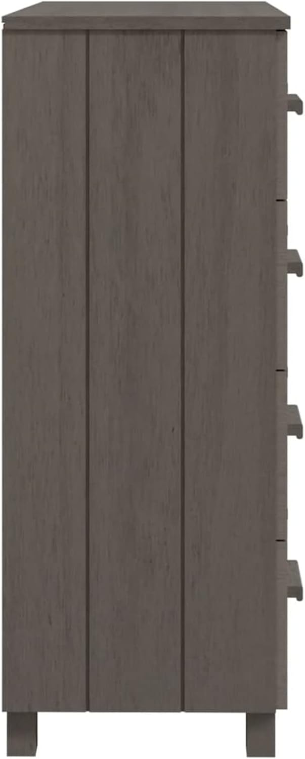 Light gray Pine Wood Sideboard Cabinet with 3 Drawers Q307720