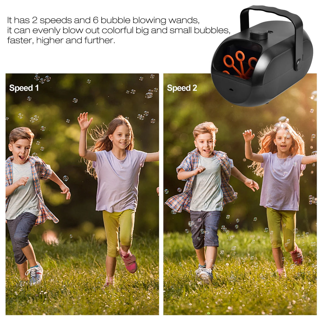 Portable Rechargeable Bubble Machine X374