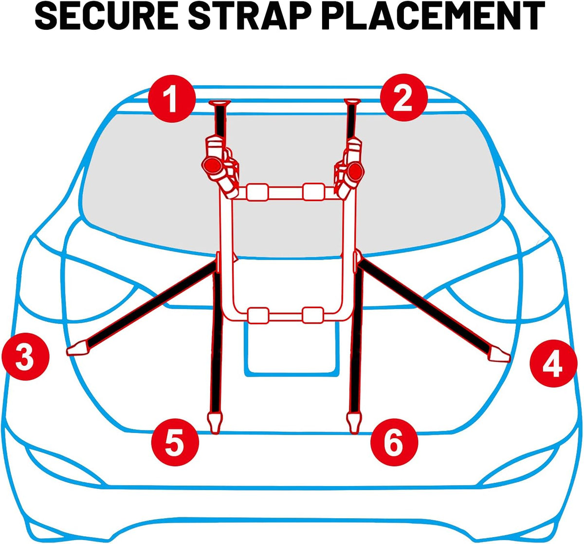 Trunk Mount 3-Bike Carrier Rack Pack of 2 L731