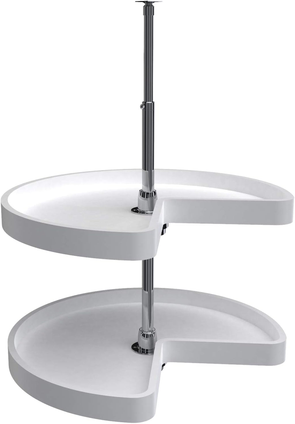 32-Inch White 2-Shelf Lazy Susan L90272