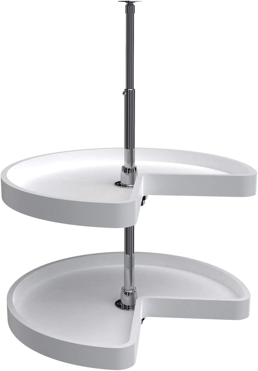 32-Inch White 2-Shelf Lazy Susan L90272
