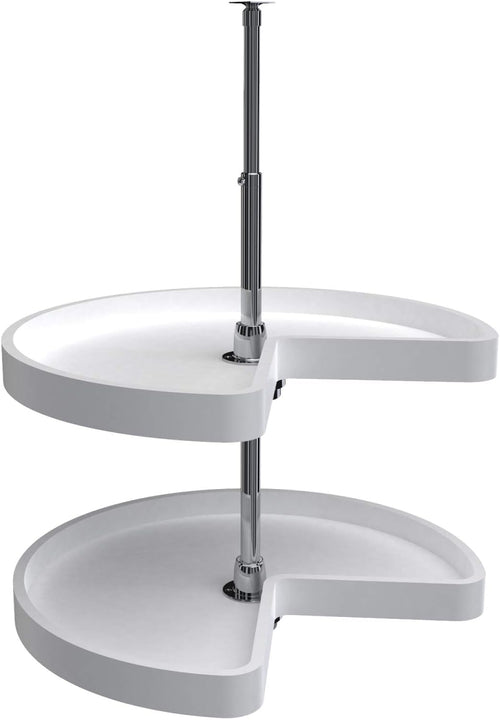 32-Inch White 2-Shelf Lazy Susan L90272