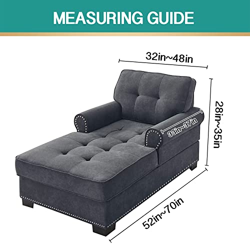 D-Copper Green Stretch Jacquard Chaise Lounge Slipcover F301