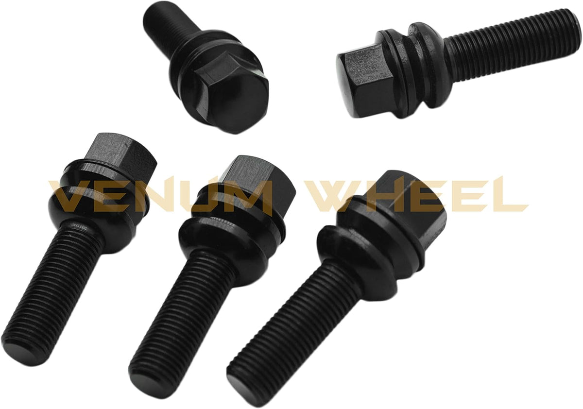 10 Pc Black Lug Bolts M14 X 1.5 I40029