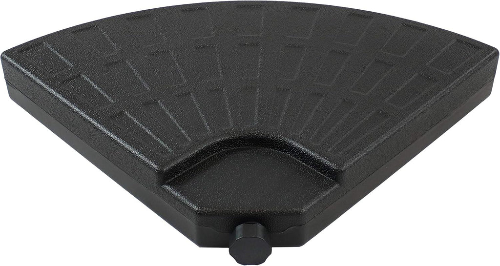 4-Piece Heavy-Duty Cantilever Offset Patio Umbrella Base Plates Black B817437