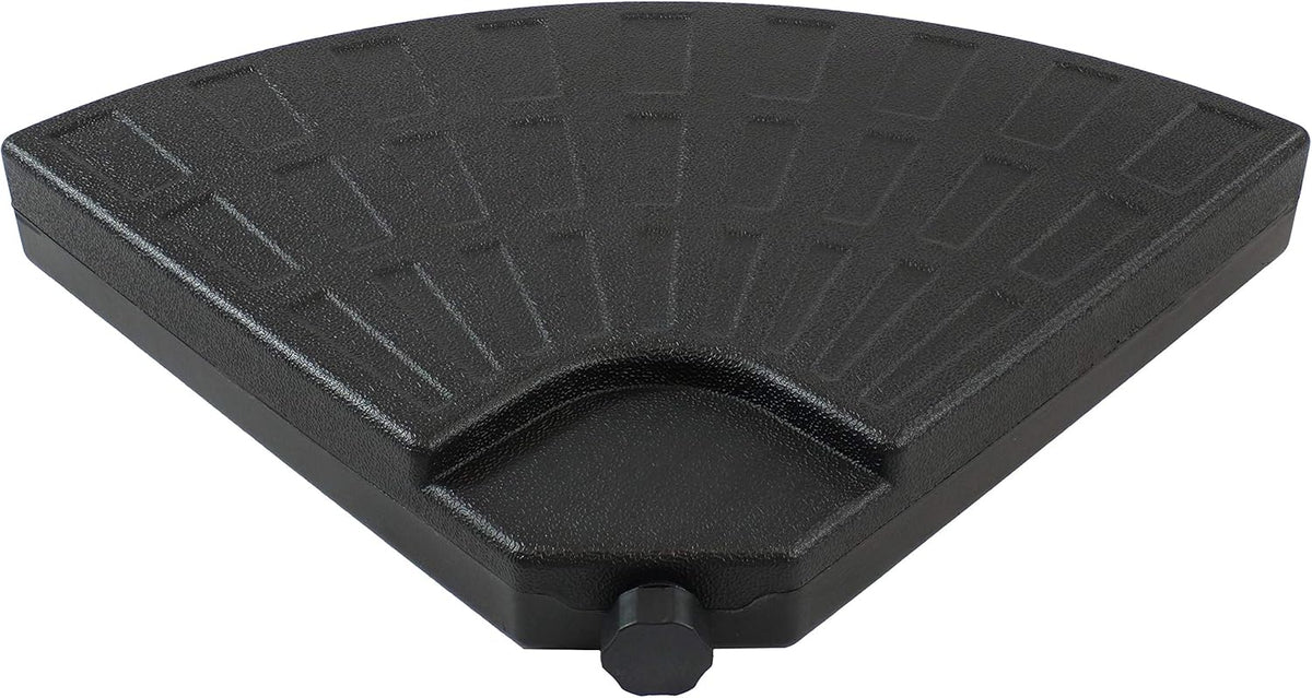 4-Piece Heavy-Duty Cantilever Offset Patio Umbrella Base Plates Black B817437