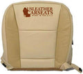 Synthetic Leather Seat Cover 2 Tone Tan I5290
