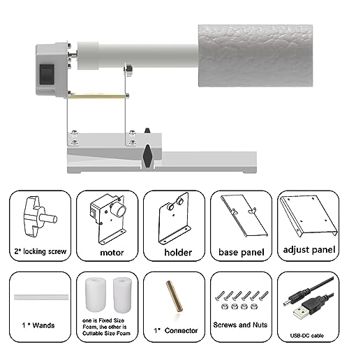 Tilting Cup Turner with 2 Ways Rotation and dust-Proof Cover Tumbler Spinner Kit B343163