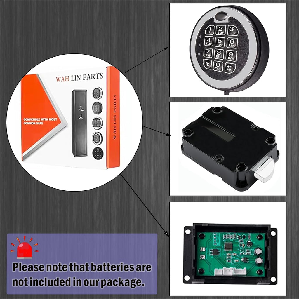 Chrome Electronic Digital Keypad Safe Lock N127