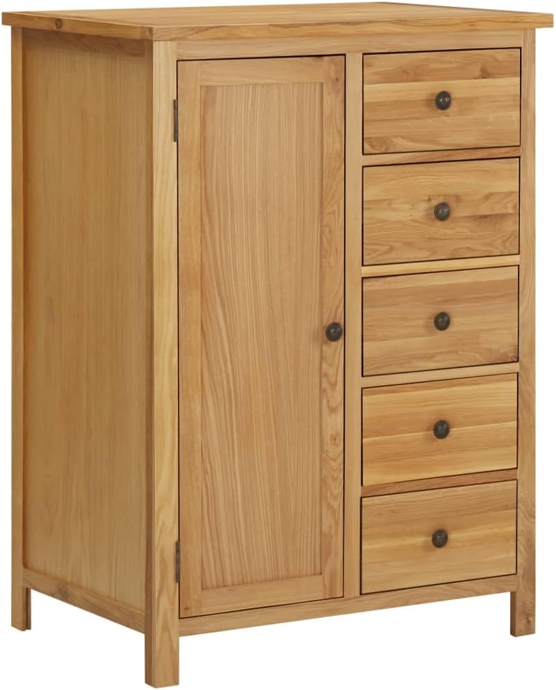 Solid Oak Wood Wardrobe C2606
