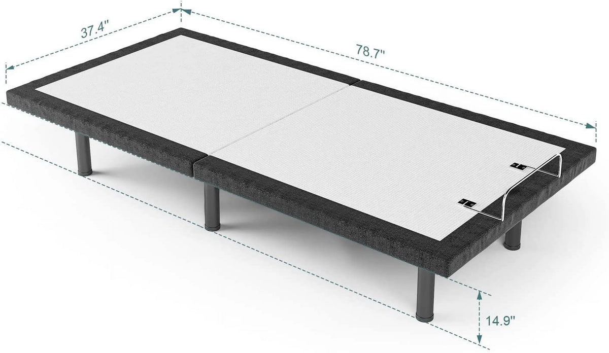 Twin Adjustable Bed Frame with Head and Foot Incline P434627