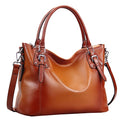 Genuine Leather Tote Shoulder Bag Satchel Purse Top Handle Hobo Crossbody Purse Z76774