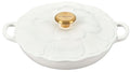 2.25qt White Enameled Cast Iron Braiser K75535