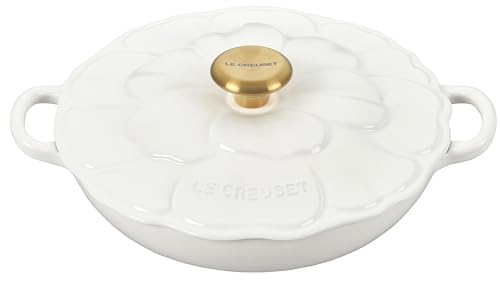 2.25qt White Enameled Cast Iron Braiser K75535