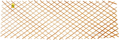 36 in H x 72 in L Carbonized Willow Wood Trellis E7167