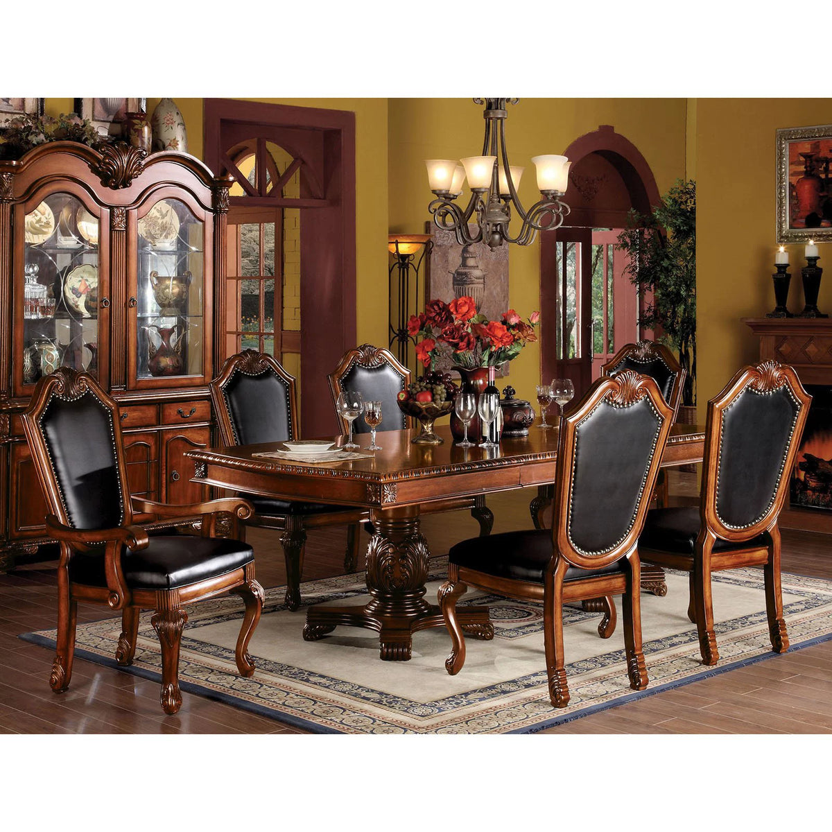 Cherry Finish Side Chair, Set of 2 B771