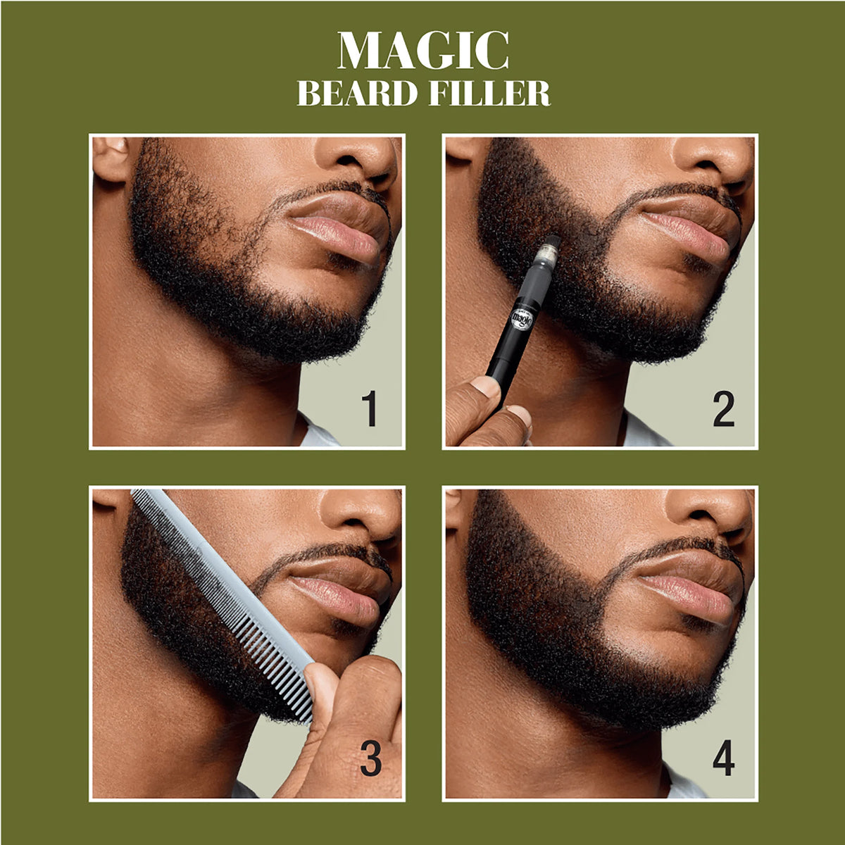 Natural Black Beard Filler, 0.05 fl oz W73508