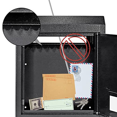 16.5" x 12.5" x 6" Adjustable Chute Deposit Safe Mail Box C4564