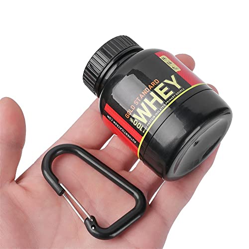 Protein Powder Container with Durable Key-Chain Portable to-Go Container (2) J515