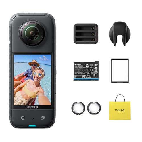 Waterproof 360 Action Camera with 48MP Sensors, 5.7K 360 Video E63807