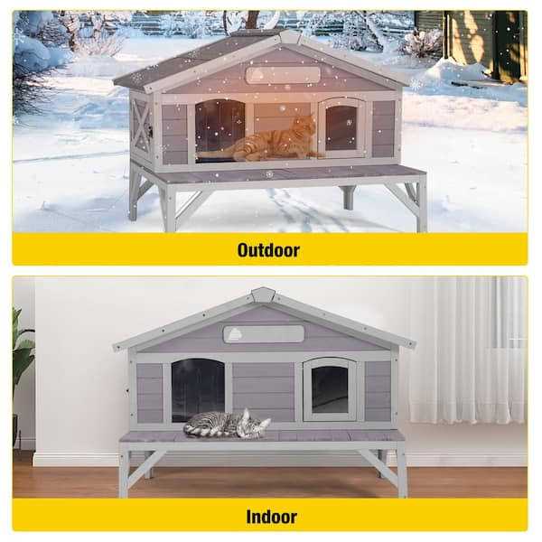 Wooden Cat House Z775