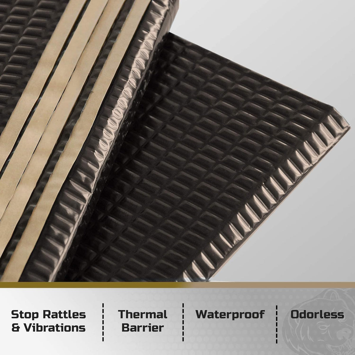 Black 80 mil 36 sqft Car Sound Deadening Mat Q8989