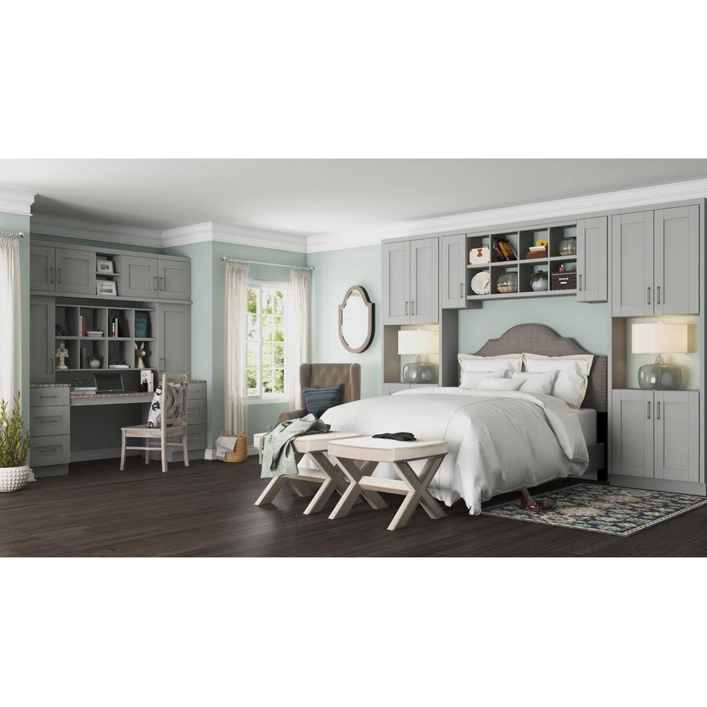 12x34.5x24 in. Base Kitchen Cabinet with Drawer Glides in Dove Gray H973